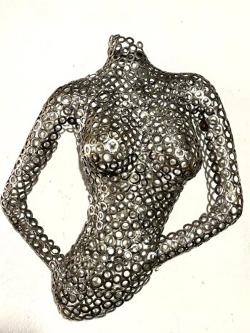 Buste féminin en métal ajouré - Modèle Séléné