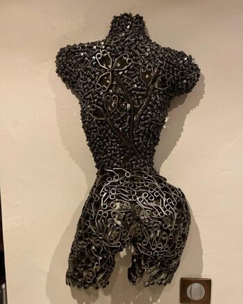 Buste femme métal recyclé - Modèle Myra