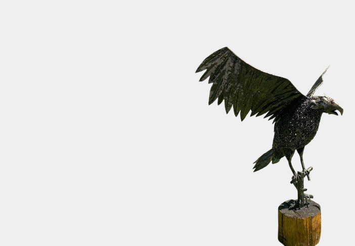 Sculpture métal aigle