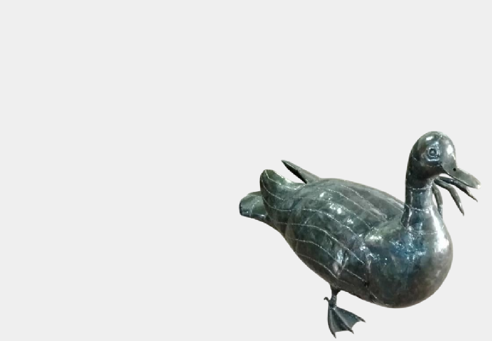 Sculpture métal canard