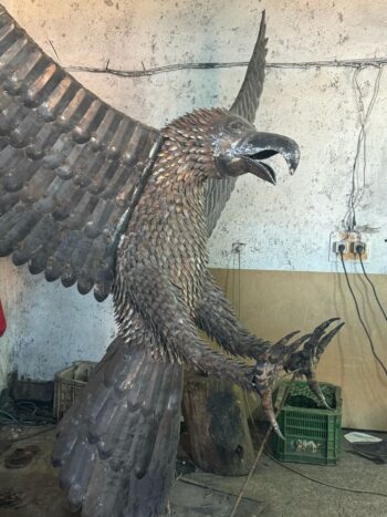 Sculpture aigle métal - Modèle L’Empereur d’Acier