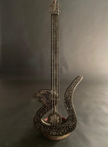Sculpture basse serpent métal recyclé - Modèle Venin Harmonique